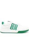 Givenchy G4 Leather Sneakers In Green