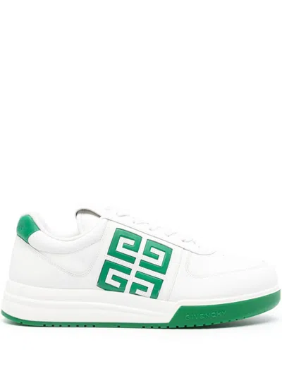 Givenchy G4 Leather Sneakers In Green