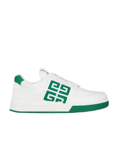 Givenchy G4 Leather Sneakers In Green