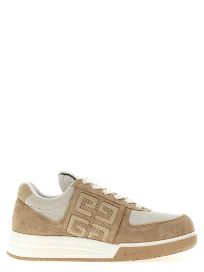 Givenchy G4 Low Sneakers In Beige/white