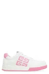 Givenchy G4 Perforated Lace-up Sneakers In Animal Print