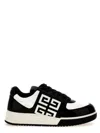 Givenchy White And Black Low Top G4 Sneakers In Black