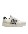 Givenchy G4 Leather And Fabric Sneakers In White