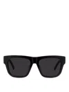 Givenchy Rectangular 55mm Acetate Sunglasses In Black