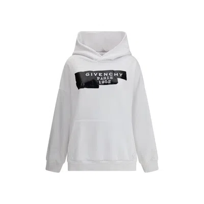 GIVENCHY GAUZY FABRIC HOODIE WITH GIVENCHY TAPE