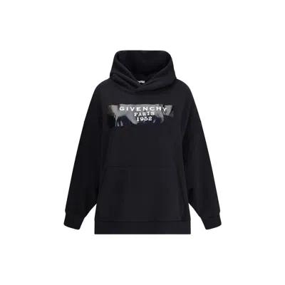 GIVENCHY GAUZY FABRIC HOODIE WITH GIVENCHY TAPE