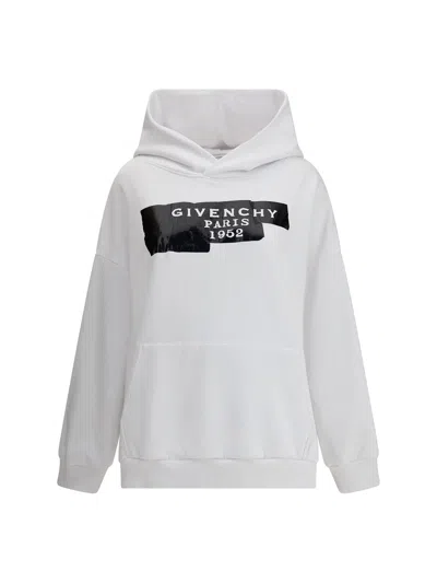 GIVENCHY GAUZY FABRIC HOODIE WITH GIVENCHY TAPE