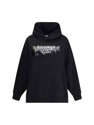 GIVENCHY GAUZY FABRIC HOODIE WITH GIVENCHY TAPE