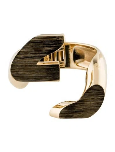 Pre-owned Givenchy G-chain Hinged Cuff Bracelet, 5.75" In Multicolor