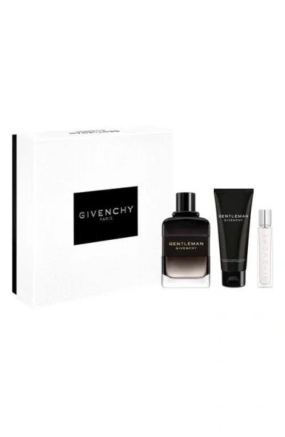 Givenchy Gentleman Eau De Parfum Boisée 3-piece Gift Set $204 Value In Transparent