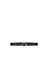 Givenchy Gentleman Leather Belt In Black