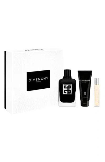 Givenchy Gentleman Society Eau De Parfum 3-piece Gift Set $222 Value In Transparent