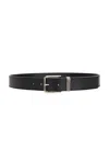 Givenchy Smooth Leather Gentleman Belt Accessories In Black