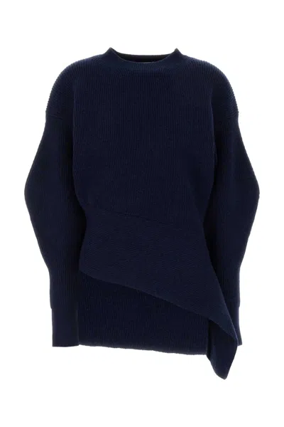 Givenchy Genuine Wool-cashmere Stretch Sweater In Blue