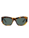 Givenchy Geometric-frame Sunglasses In Gold
