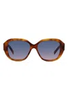 Givenchy Geometric-frame Sunglasses In Brown