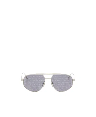 Givenchy Geometric Frame Sunglasses In Gray