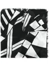 Givenchy Geometric Pattern Scarf In Black