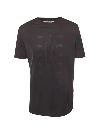 Pre-owned Givenchy Geometric-print T-shirt In Black