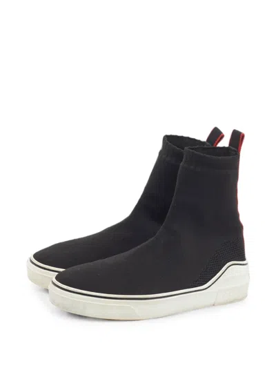 Pre-owned Givenchy George V Slip-on Sneakers In Black