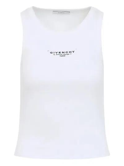GIVENCHY RIBBED LOGO TOP - WOMEN'S - COTTON