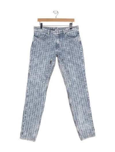 Pre-owned Givenchy Gg Denim Slim Fit Jeans In Blue