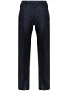 Givenchy Monogram Wool Tailored Pants In Black