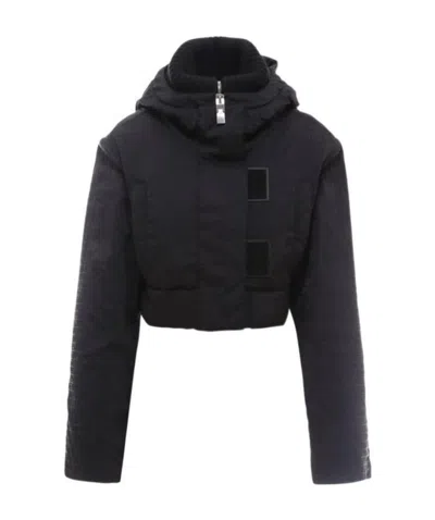 Givenchy Gg Padded Cropped Jacket In Black