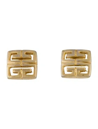 Pre-owned Givenchy Gggg Stud Earrings In Multicolor