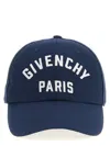 Givenchy Gi317154bm Logo-embroidered Cotton Baseball Cap In Blue