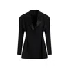 Givenchy Tricotine Wool Tuxedo Blazer