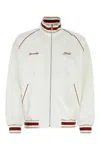 Givenchy White Embroidered Logo Jacket