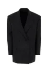 Givenchy Oversized Double Breasted Jacket In Black