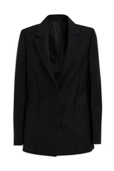 Givenchy Tailored Mohair Blend Jacket In Black