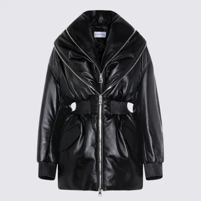 Givenchy Leather Bomber Jacket In Black