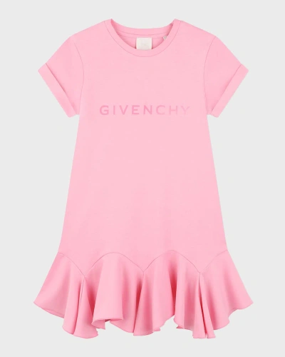 Givenchy Kids' Logo Dress In Rose