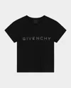 Givenchy Kids' 4g Monogram-jacquard T-shirt In Black