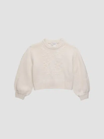 Givenchy Girl's Girl's Wool-cashmere Sweater In White