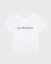 Givenchy Boy's Classic Logo-print T-shirt In White