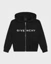 GIVENCHY GIRL'S LOGO-PRINT HOODIE