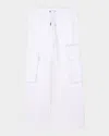 Givenchy Stud-detail Cargo Trousers In White