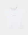 Givenchy Girl's Rhinestone Script Logo-print T-shirt In White
