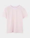 Givenchy Girl's Script Logo-print T-shirt In Marshmallow