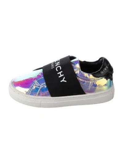 Pre-owned Givenchy Kids' Girl's Slip On Sneakers In Metallic/silver