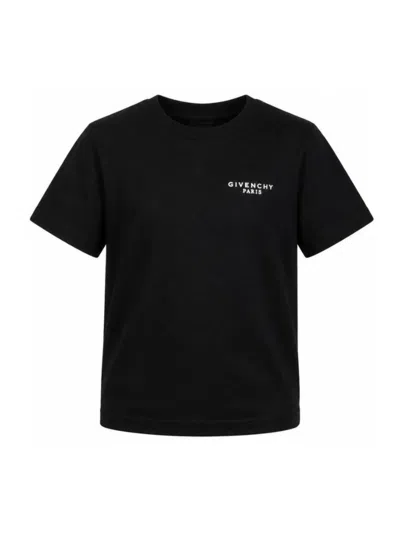 Givenchy Girls' 100% Cotton Logo T-shirt In Black