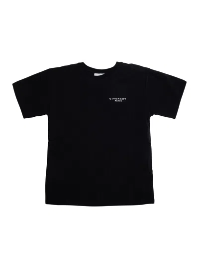 Givenchy Girls' 100% Cotton Logo T-shirt In Black