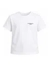 Givenchy T-shirt In Cotton With Stamp Print In White