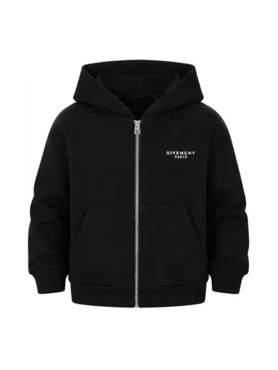 Givenchy Girls' 100% Cotton Sweater In Black