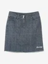 Givenchy 4g Denim Skirt In Blue