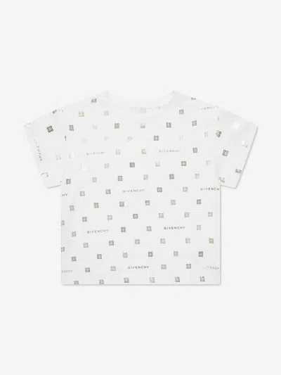 Givenchy Babies' Girls 4g Logo T-shirt In White